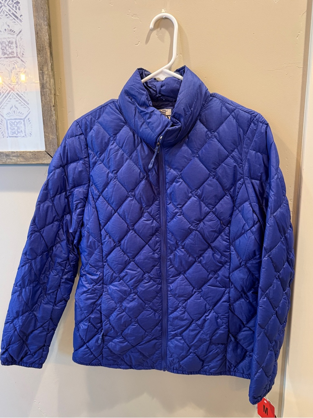 32 Degrees Quilted Puffer Jacket in Cobalt Blue